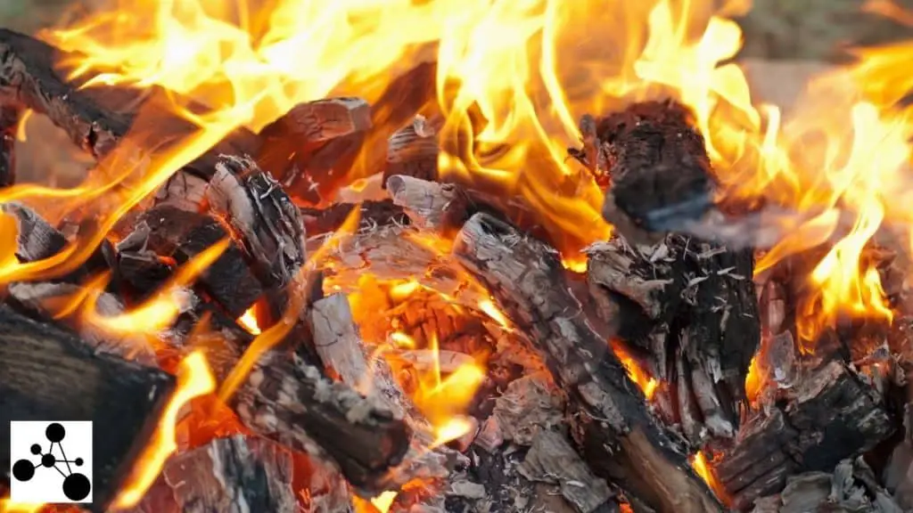 Image of a burning paper