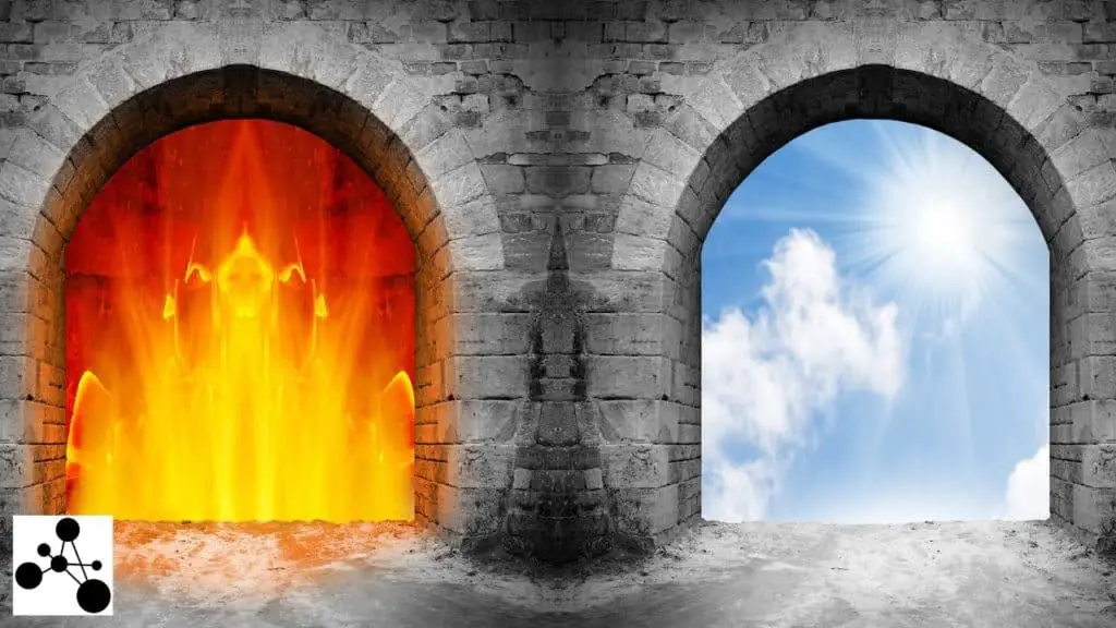Image of doorways to hell and heaven